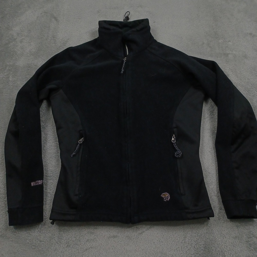 Mountain Hardwear Jacket Womens XS Black Fleece Outdoor Windstopper Full Zip